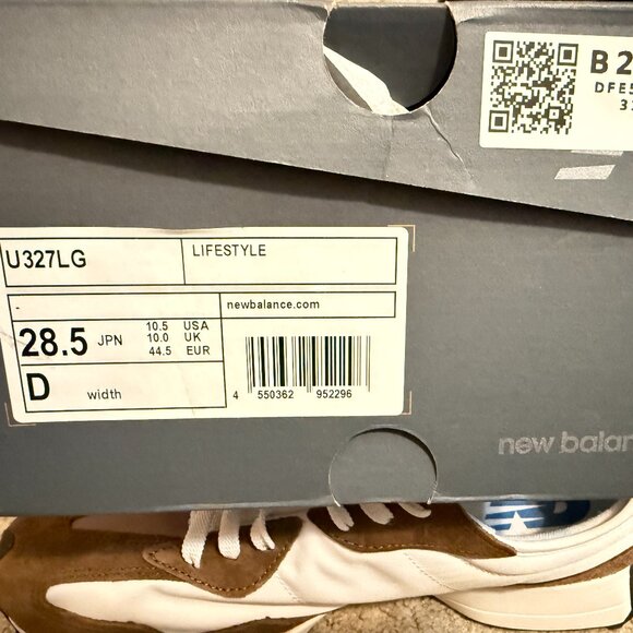 Authentic NEW BALANCE U327LG Lifestyle Men\'s Brown-White Athletic Shoes Sz.10.5 main image 11